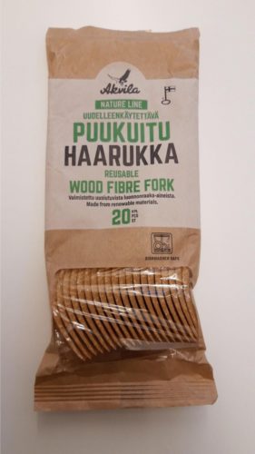 Puukuituhaarukka 17cm 20kpl