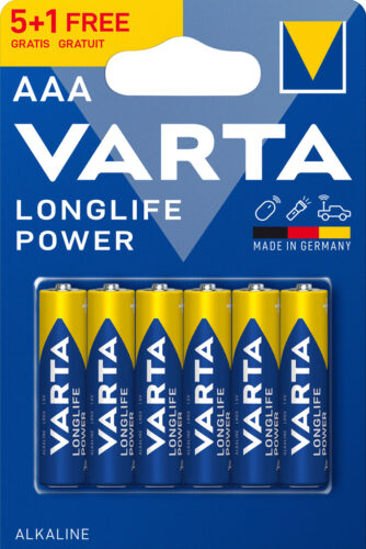 Varta long life power alkaline AAA / LR03 5+1kpl